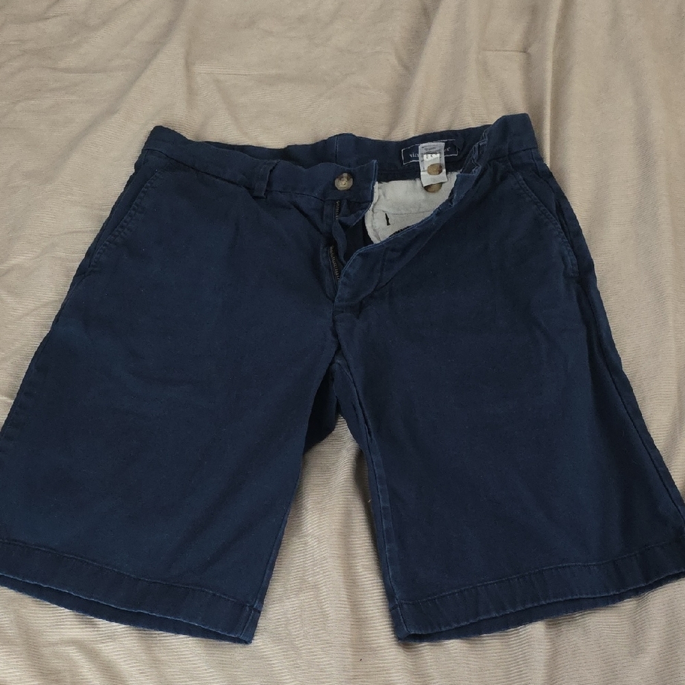 Vineyard Vines Blue Flat Front Shorts Casual Style
